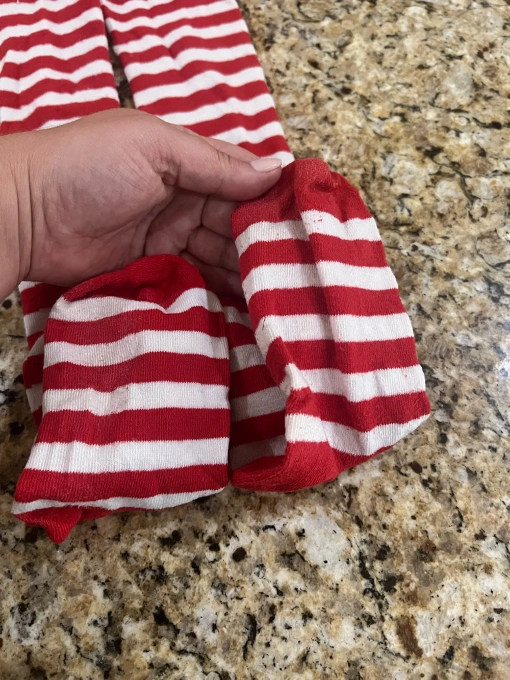 Women’s Red Blue Tutu Costume Set Striped Socks Long Sleeve | Size Medium